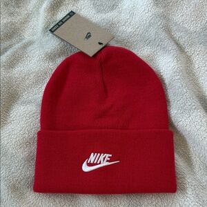Nike Bold Red Knit Beanie